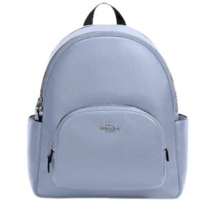 Coach  Court Backpack Light Blue Leather with New Coach Dust Bag